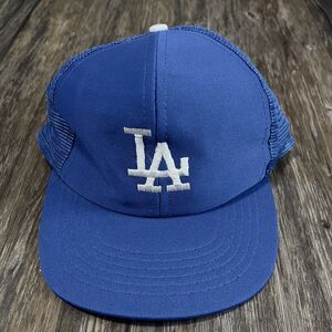 Vintage LA Dodgers UII MLB Trucker Snapback Mesh Cap Taiwan Made Men M/L